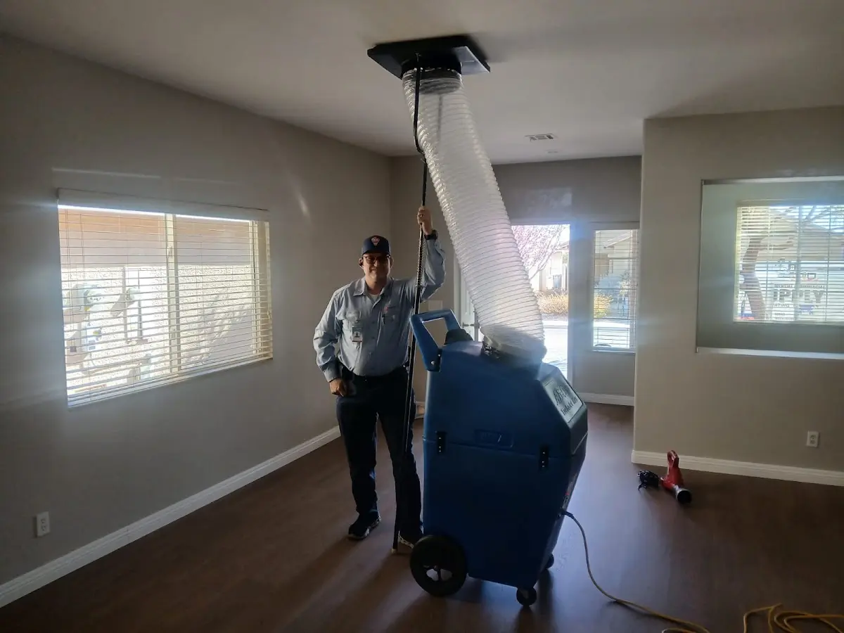 Professional Dryer Vent Cleaning work inside a Brookhaven home